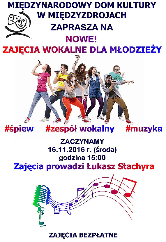 Zosta czonkiem nowego zespou wokalnego. MDK w Midzyzdrojach zaprasza na zajcia