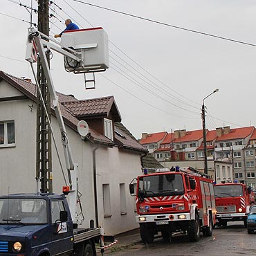 Kamie Pomorski: Poar w budynku przy Rejtana. Zapalia si instalacja elektryczna
