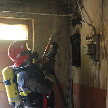 Kamie Pomorski: Poar w budynku przy Rejtana. Zapalia si instalacja elektryczna