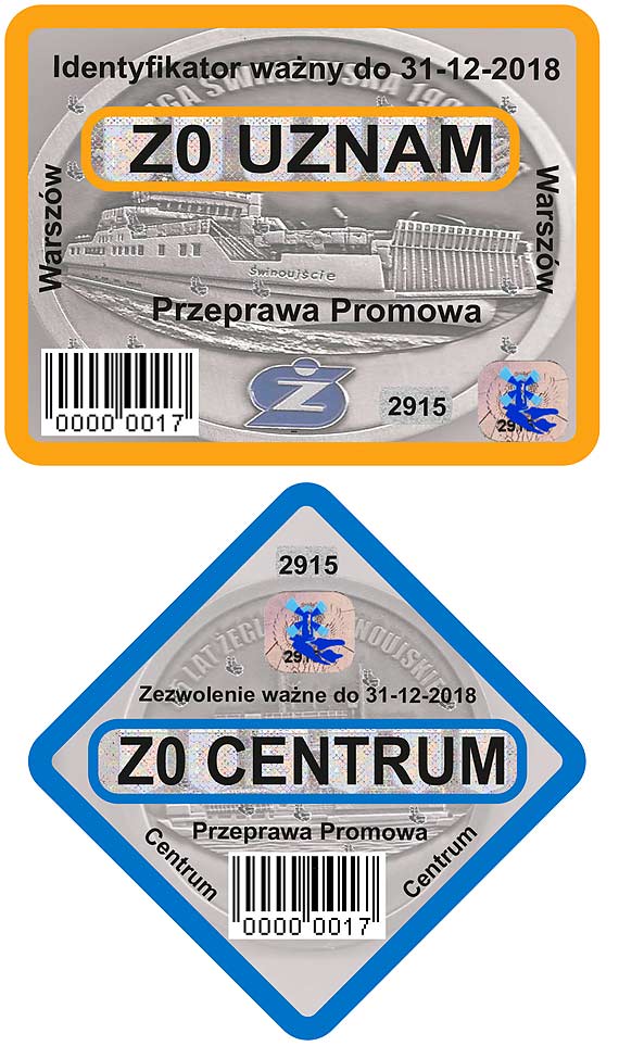 Zobacz jak bd wyglda nowe identyfikatory na promy w winoujciu