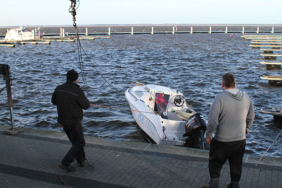Barbara zatopia d na kamieskiej Marinie