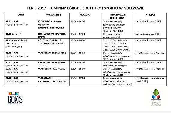Kreatywne ferie z GOKiS!