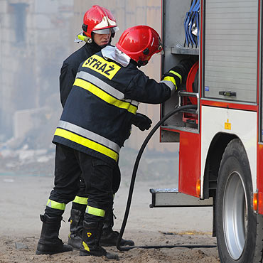 Ciesaw: Straacy gasili pomieszczenia gospodarcze
