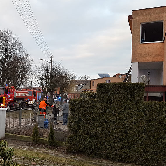 Ogie pojawi si na parterze. Mieszkacy mieli ogromne szczcie