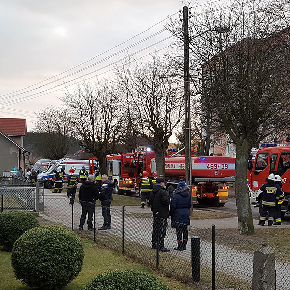 Ogie pojawi si na parterze. Mieszkacy mieli ogromne szczcie