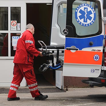 Midzyzdroje: Wypadek na budowie. Spad z drabiny na betonow posadzk