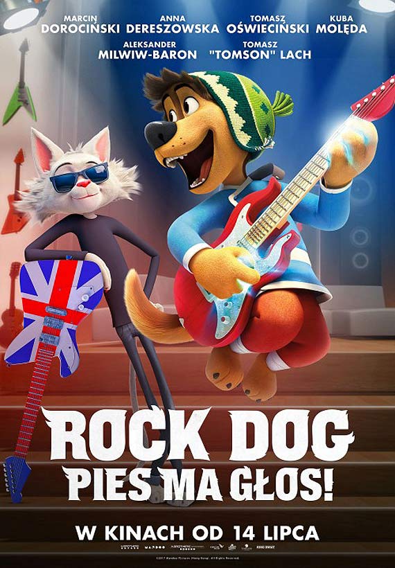 Rock Dog. Pies ma gos, Baby Driver, Pary moe poczeka, Kapitan Majtas, Alibi.com i dramat wojenny Dunkierka w kinie Eva w Midzyzdrojach!