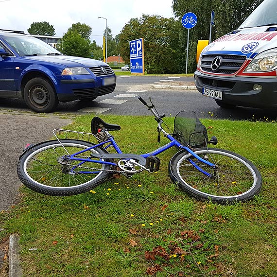 Potrcenie rowerzystki na Wodziczki w Midzyzdrojach! Kobieta trafia do szpitala!