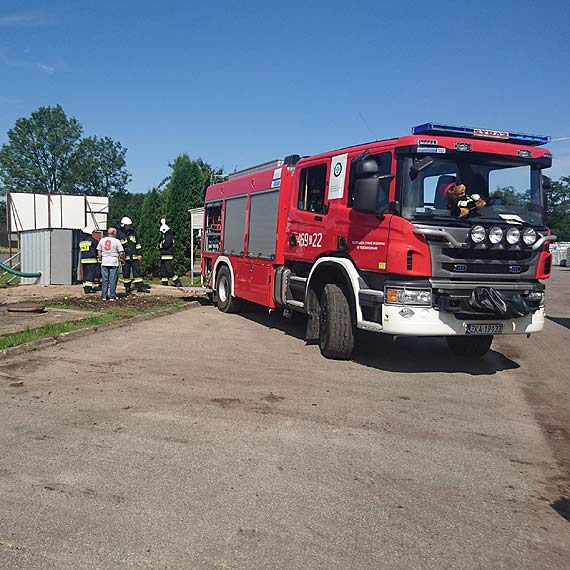 Strażacy z powiatu kamieńskiego ćwiczyli na terenie kopalni