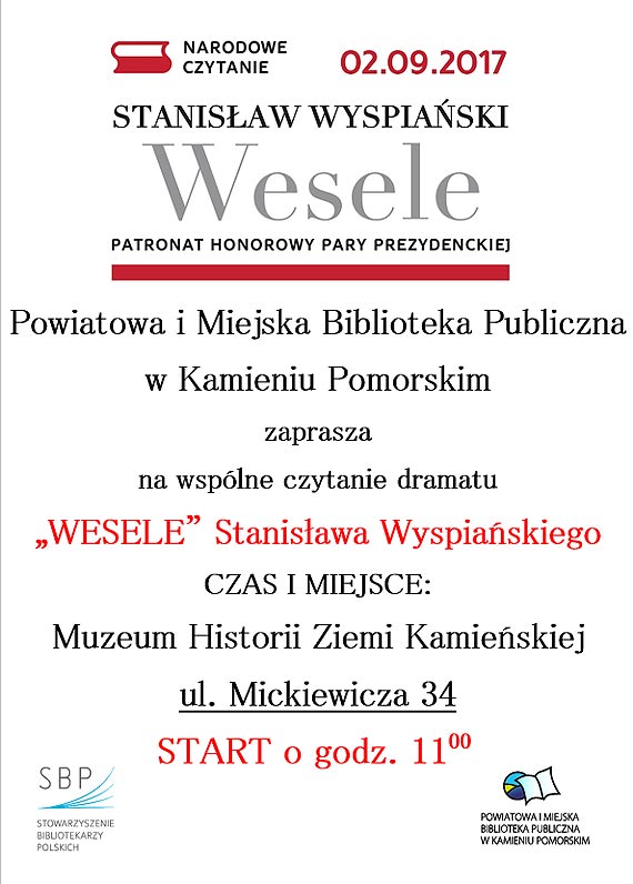 Narodowe Czytanie w Kamieniu Pomorskim