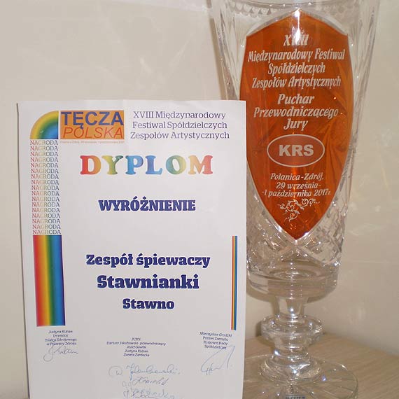 Na midzynarodowym festiwalu Stawnianki wypieway sobie puchar!