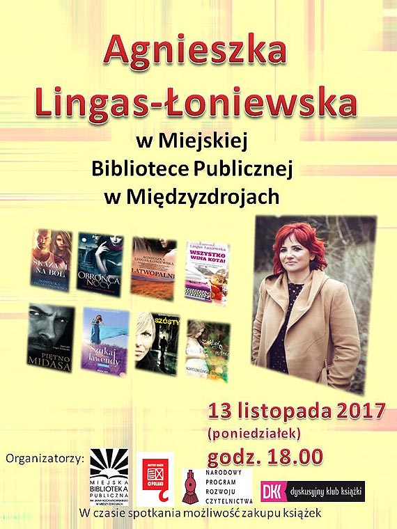 Zapowied spotkania z Agnieszk Lingas-oniewsk