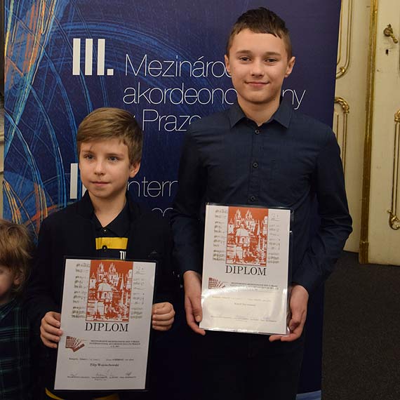 Sukcesy akordeonistów PSM I st. w Kamieniu Pomorskim podczas III Międzynarodowego Konkursu Akordeonowego w Pradze