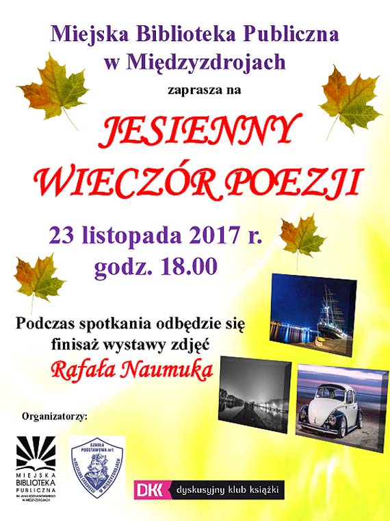 Jesienny Wieczr Poezji w midzyzdrojskiej bibliotece                                                                                                                                        
