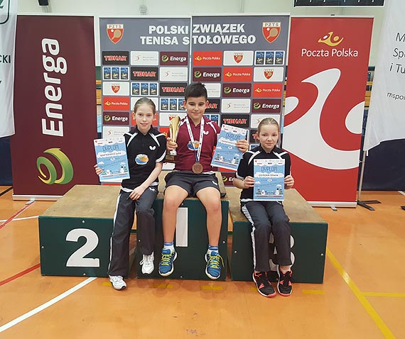 Micha na podium Mini Olimpic Games