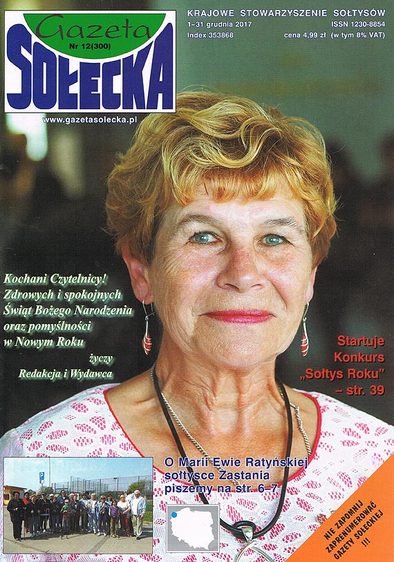 Ewa Raty�ska z Zastania na ok�adce Gazety So�eckiej