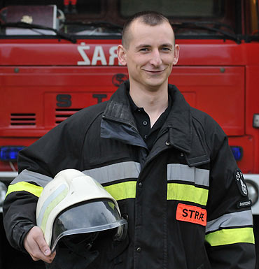 Mariusz Faerber z PSP w Kamieniu Pomorskim zosta Straakiem Roku