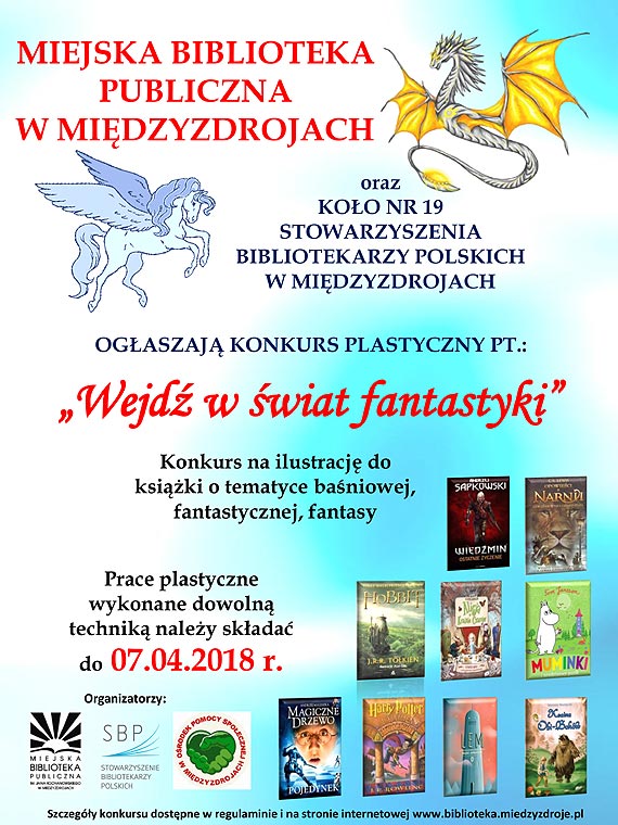 Konkurs plastyczny pt.: „Wejd w wiat fantastyki”