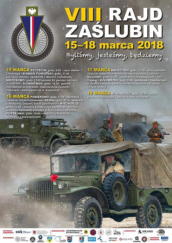 73. Rocznica Zdobycia Kamienia Pomorskiego oraz VIII Rajd Zalubin