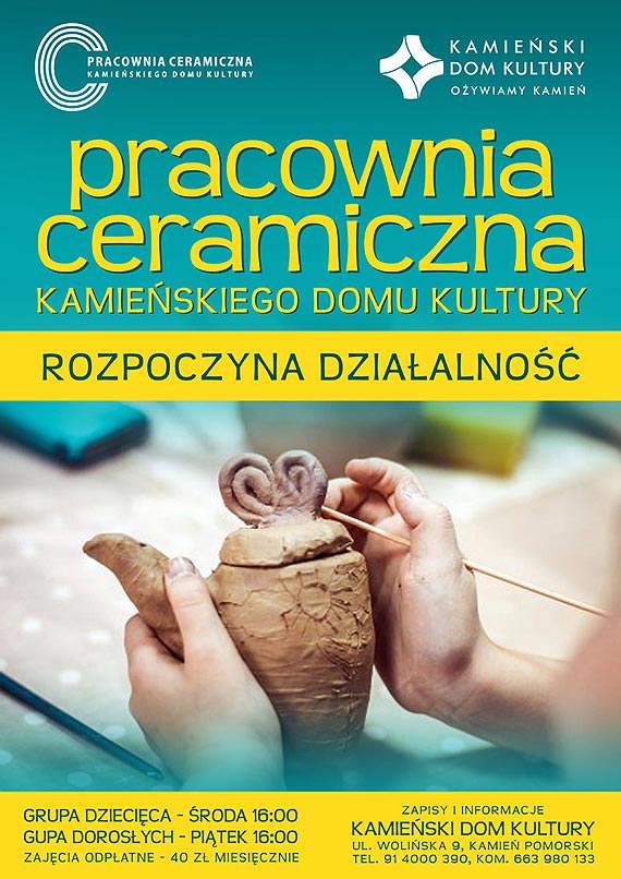 Kamieski Dom Kultury ogasza nabr chtnych na zajcia ceramiczne