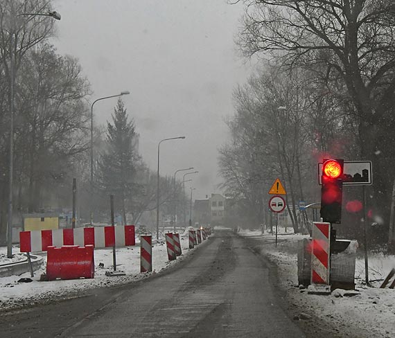 Rozkopana trasa od Midzywodzia do Dziwnowa