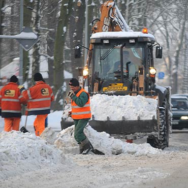 Kamie Pomorski: Ciki sprzt odniea miasto. Meteorolodzy zapowiadaj kolejne opady niegu