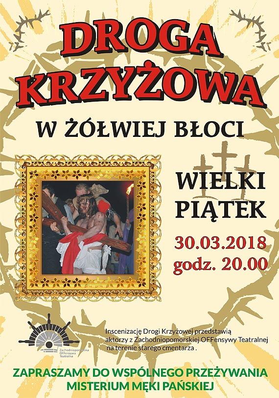 Zapraszamy DZISIAJ na DROG KRZYOW do wiej Boci. Godz. 20.00