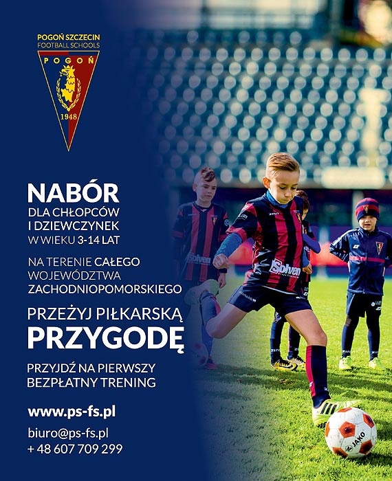 Pogo Szczecin Football Schools zaprasza na treningi w Kamieniu Pomorskim