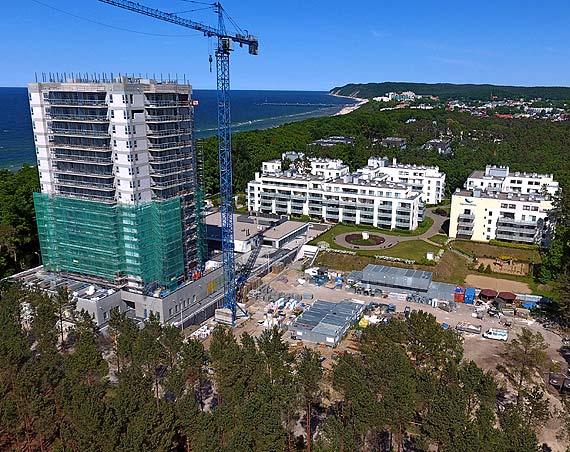Aquamarina Onyx 16 kondygnacyjny apartamentowiec w Midzyzdrojach