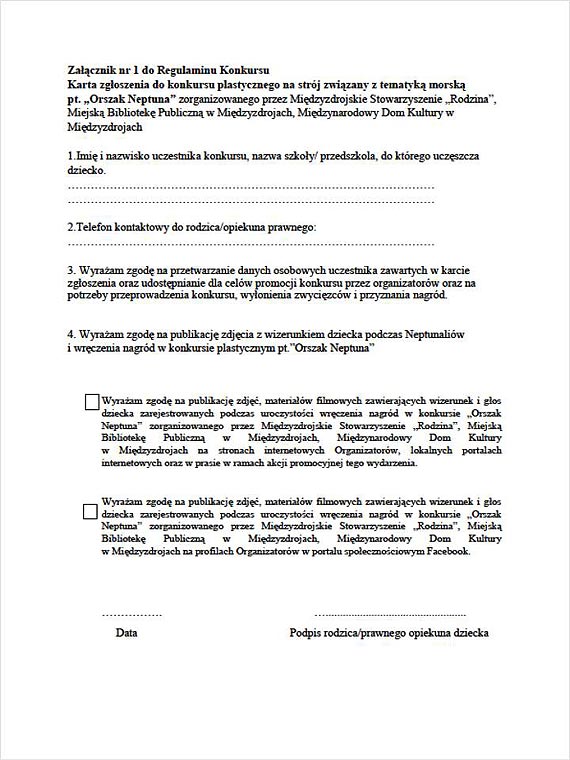Dołącz do Orszaku Neptuna – konkurs dla dzieci