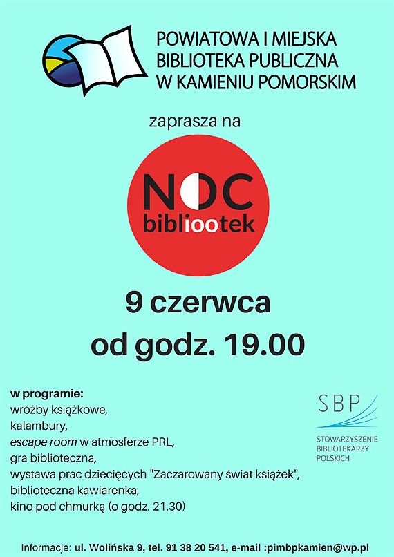Noc bibliotek w PiMBP w Kamieniu Pomorskim
