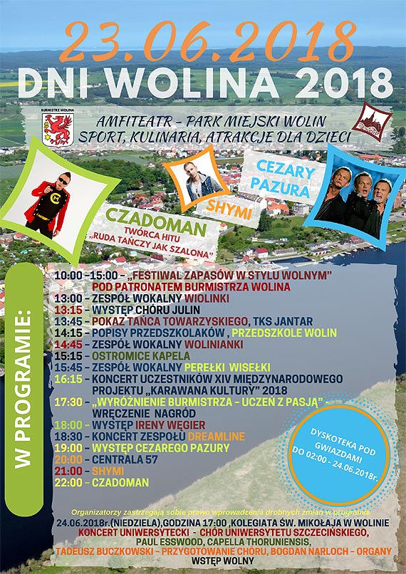 Zapraszamy na Dni Wolina 2018