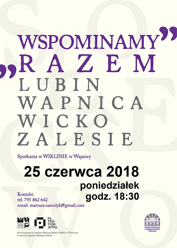 WSPOMINAMY RAZEM - Lubin, Wapnica, Wicko, Zalesie