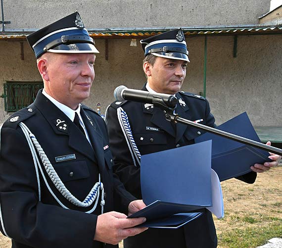 W Lubinie byy odznaczenia straakw na uroczystym apelu