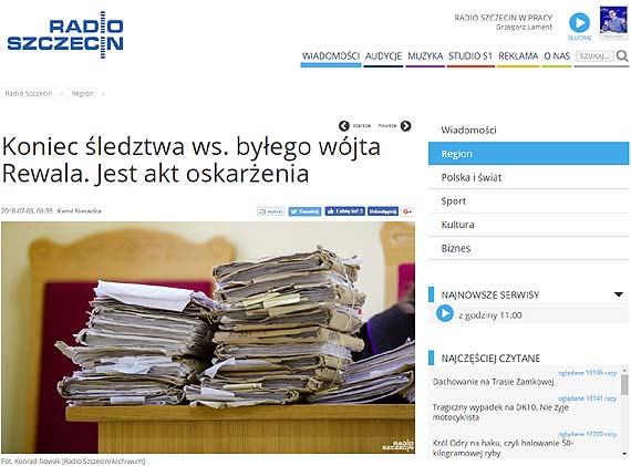 Koniec ledztwa ws. byego wjta Rewala. Jest akt oskarenia