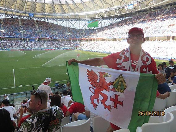 Flaga Golczewa w Wogogradzie
