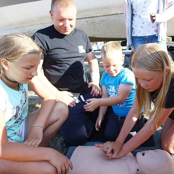 OSP Lubin w odwiedzinach u harcerzy z 55 WDH