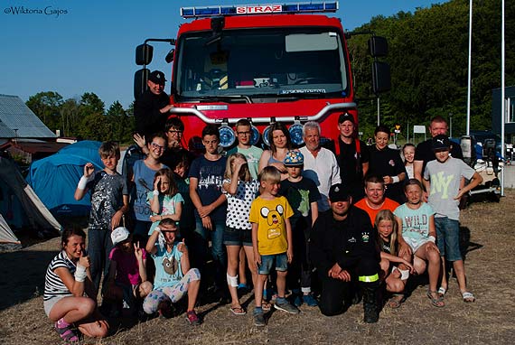 OSP Lubin w odwiedzinach u harcerzy z 55 WDH