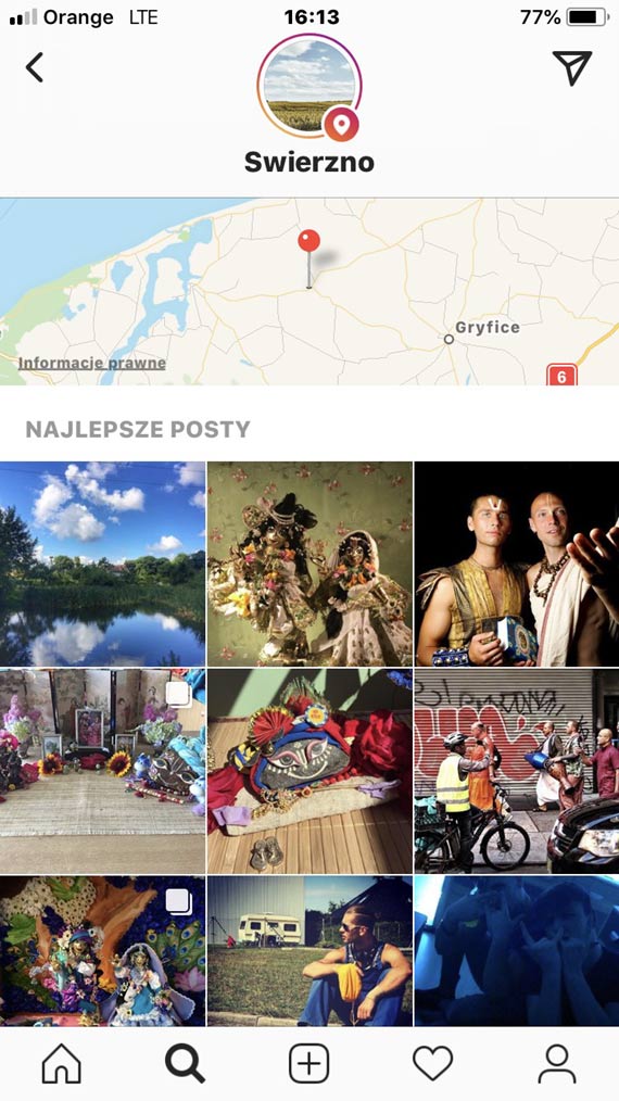 Hare Kryszna opanowali Instagrama...w Świerznie