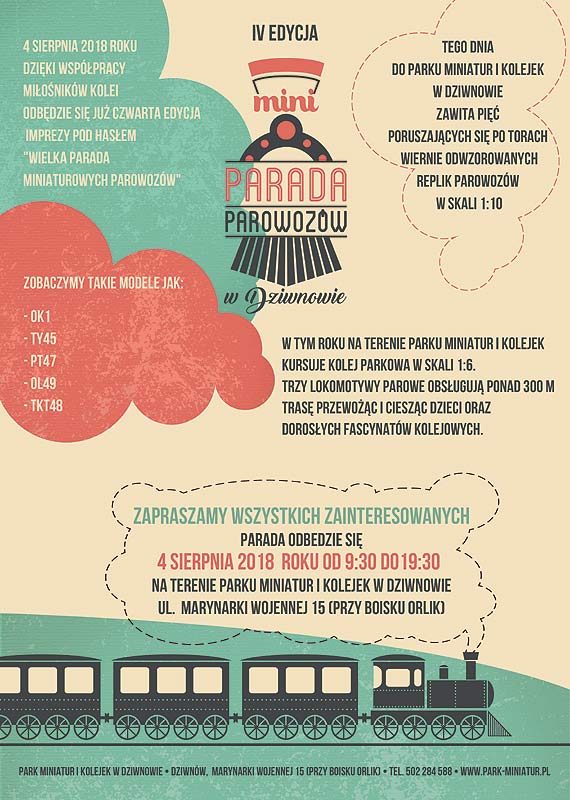 Najwiksza Parada Miniaturowych Parowozw