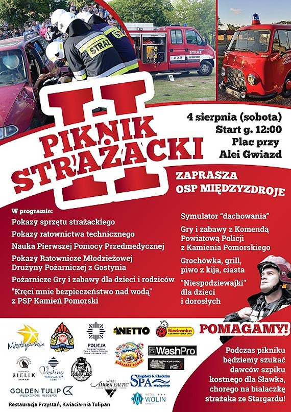 KPP Kamie Pomorski, KP Midzyzdroje i OSP Midzyzdroje zapraszaj na „II Piknik Straacki”