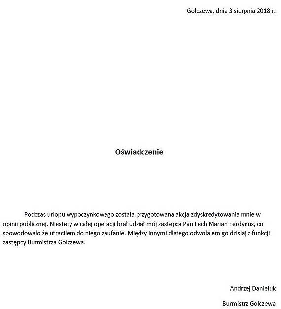 Kto sprawuje rządy w Gminie Golczewo?