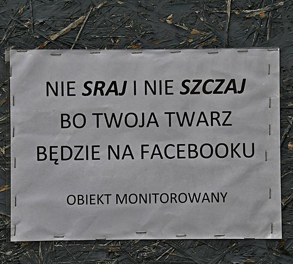 Ju� nie wystarczaj� tabliczki z zakazem, teraz dzia�a gro�ba umieszczenia fotki na FB