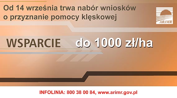 Pomoc po suszy dla rolnikw i rybakw  