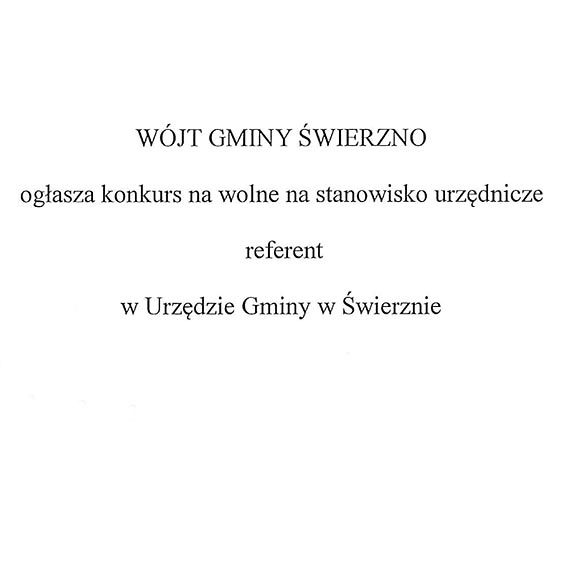 Wjt wierzna poszukuje nowego pracownika 