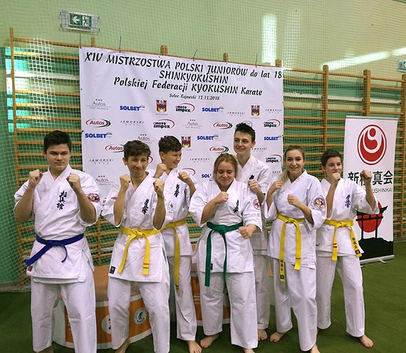 Karatecy Powiatu Kamieskiego na Mistrzostwach Polski Juniorw do lat 18 SHINKYOKUSHIN Polskiej Federacji Kyokushin Karate