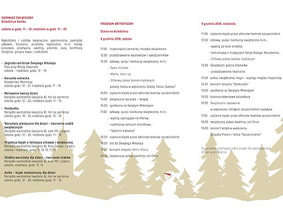 Jarmark Bożonarodzeniowy na Zamku Książąt Pomorskich w Szczecinie już w ten weekend