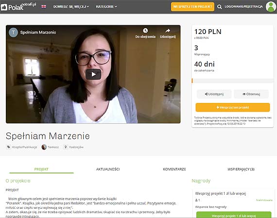 Speniam swoje marzenia - moja pierwsza ksika