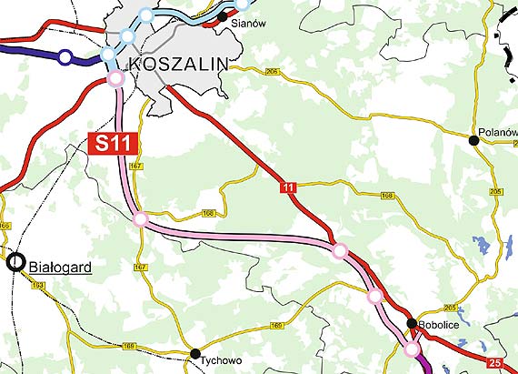 Będą większe środki na budowę S11 Koszalin – Bobolice