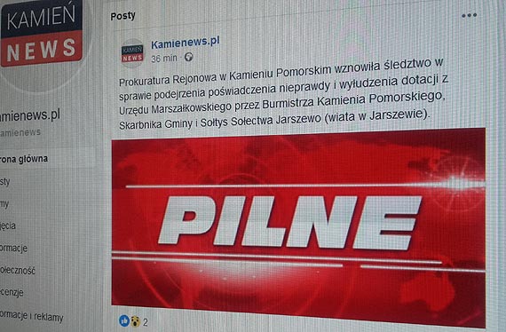 Prokuratura wznowi�a �ledztwo w sprawie po�wiadczenia nieprawdy  i wy�udzenia dotacji